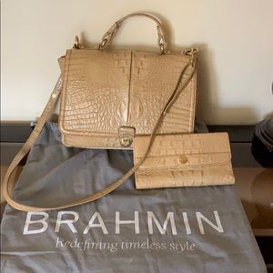 Brahmin bag and matching wallet